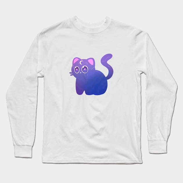 Little Constellation Catto Long Sleeve T-Shirt by silly cattos